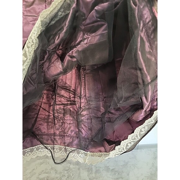 Vtg Mini-Mouche Girls Sz 12 Dress  Lace Trim FairyCore Halloween Costume *READ - Picture 9 of 13